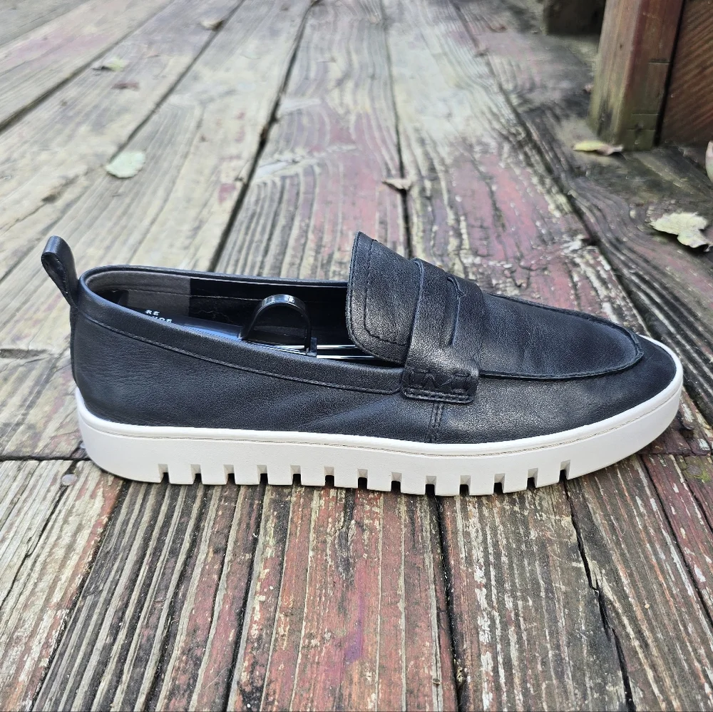 Vionic Womens Uptown Black Leather Loafer, Slip-on, Sz 10 Wide - Picture 6 of 12
